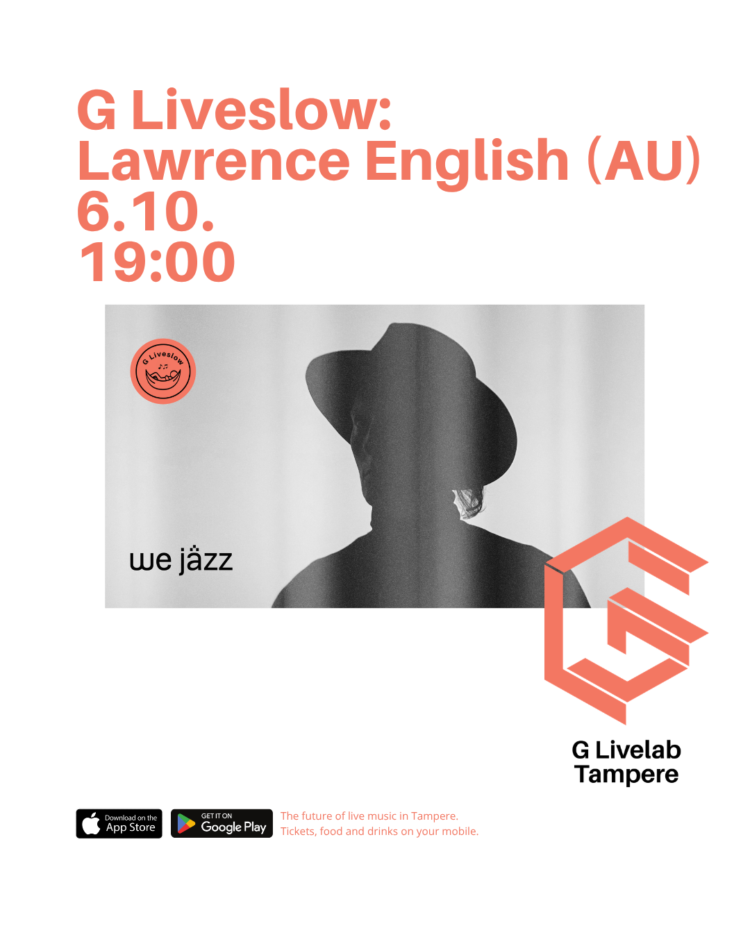Lawrence English white poster